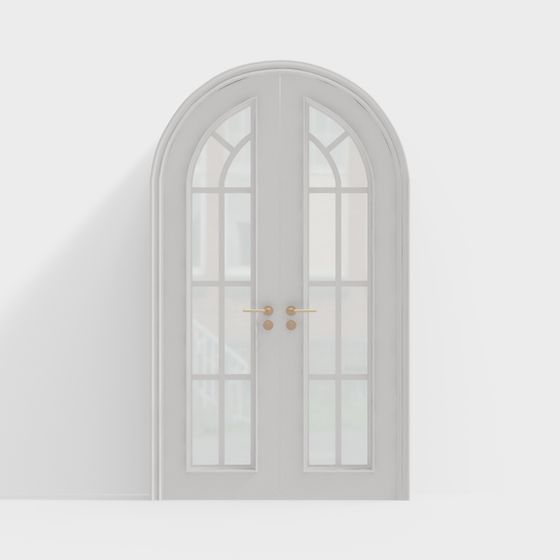Elegant Arched Door 3D model for Modern Aesthetics
