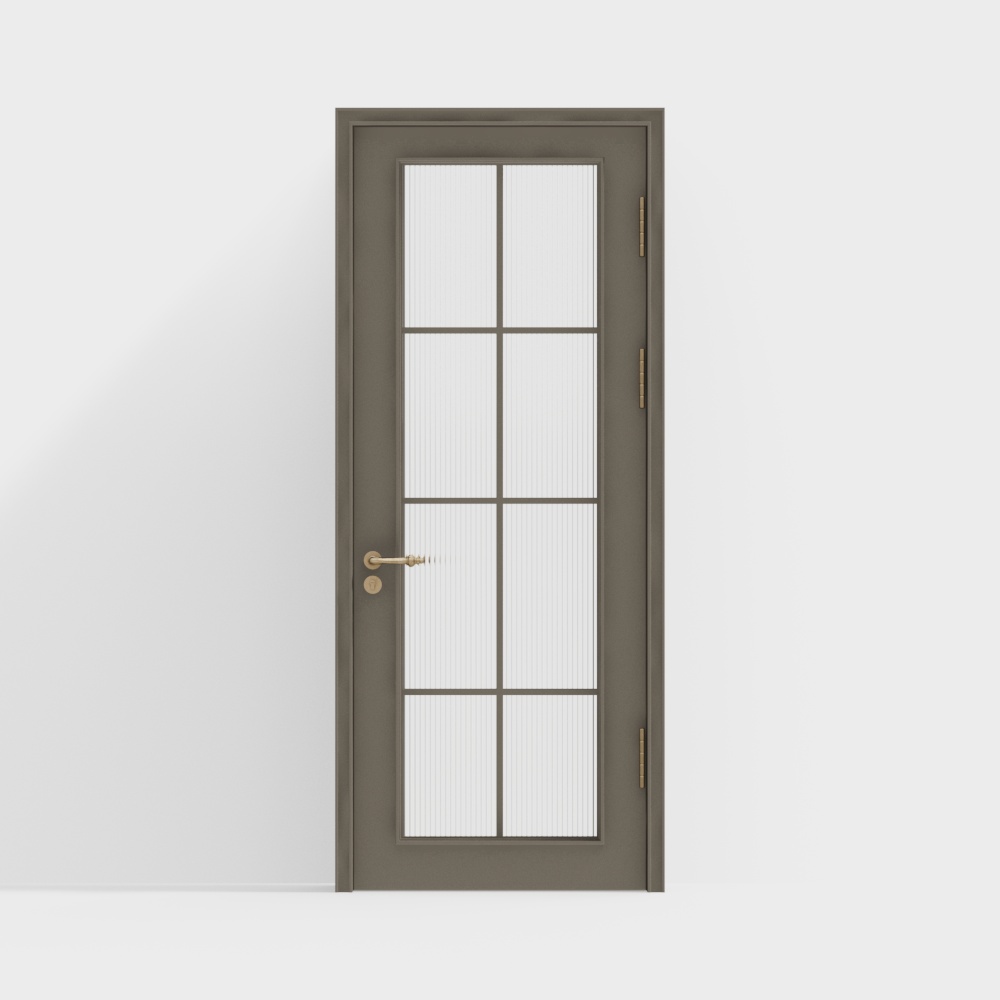 French glass single door