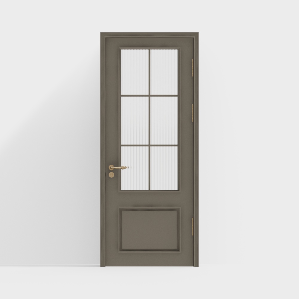 French glass single door