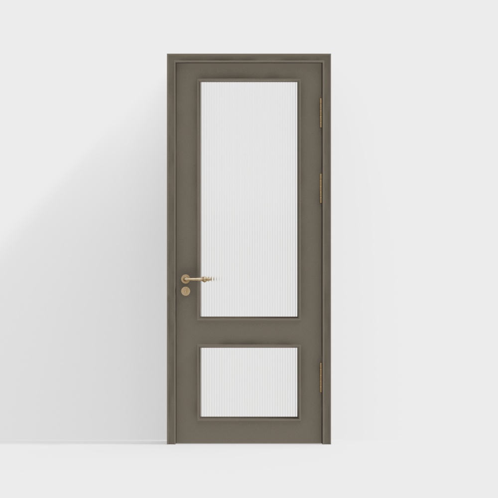 French glass single door