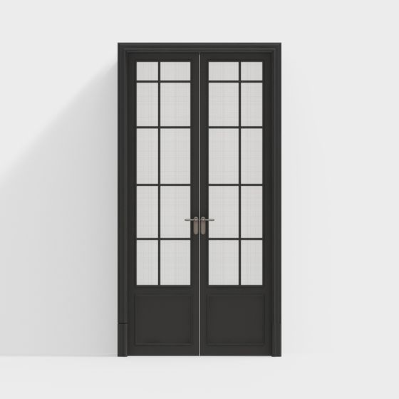 Black French Doors