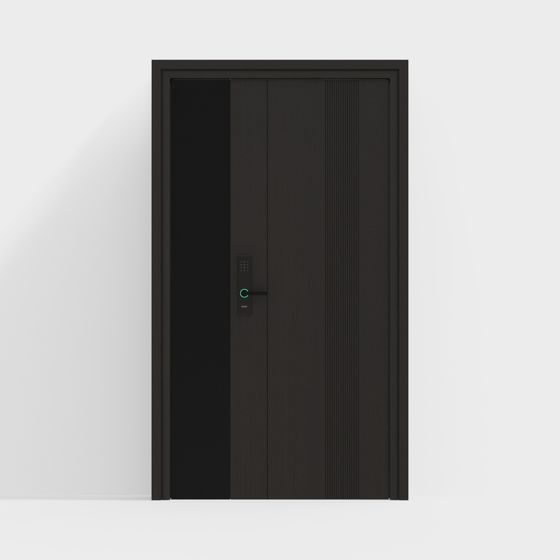 Stylish Modern Black Door 3D model