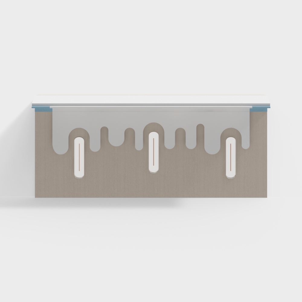 Modern kindergarten background wall