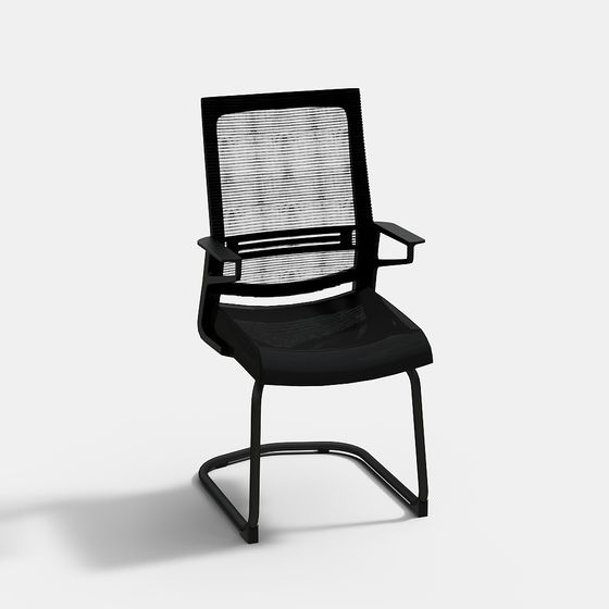 Modern Low-Poly Office Chair 3D model