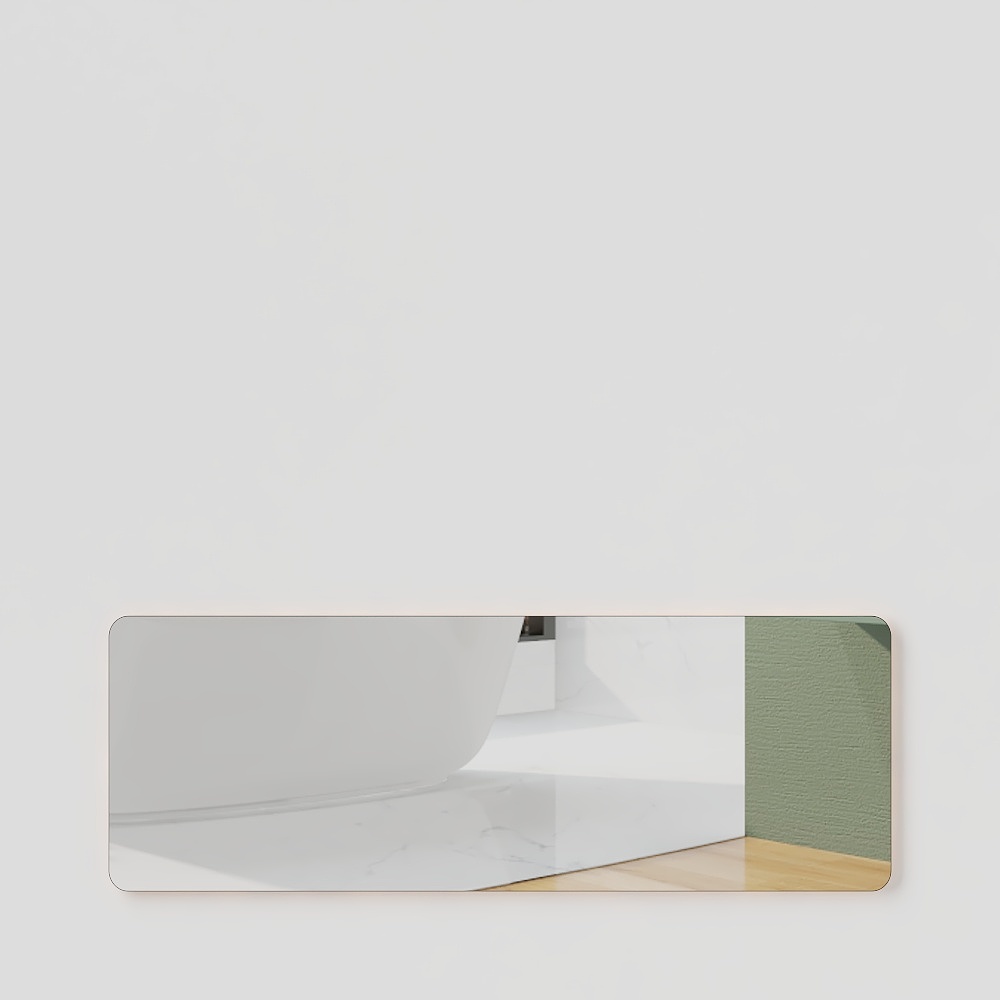 Wabi-sabi yoga room mirror