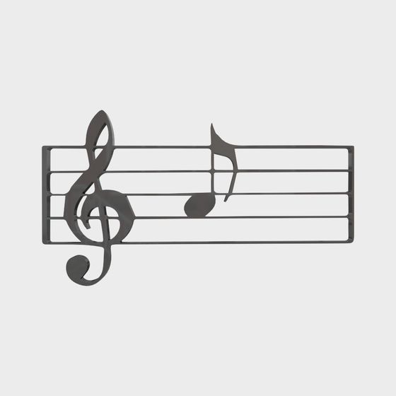 Musical Harmony Low Poly 3D Model