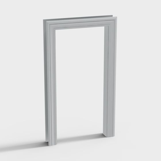 Stylish Classic Door Frame 3D model for Interiors