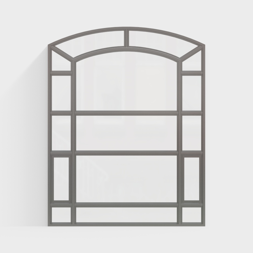 moderne geschwungene Fenster