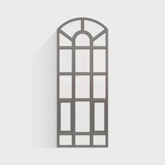 Arched Window Frame 3D model