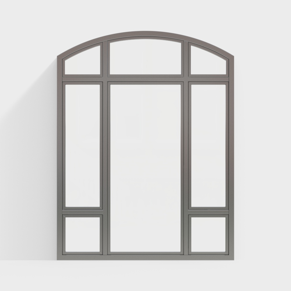 modern curved windows