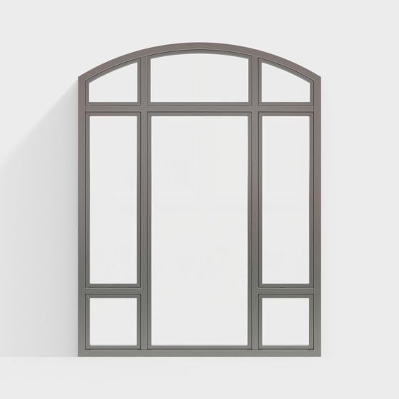 Stylish Arch Window 3D model for Diverse Designs