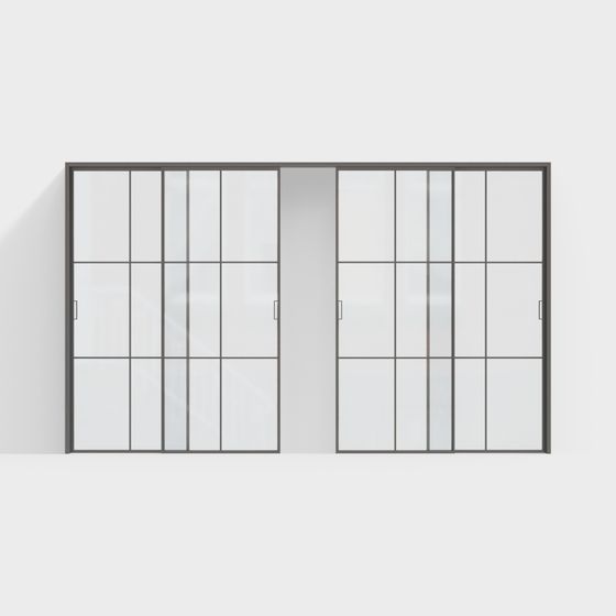 Industrial Sliding Door 3D model for Creative Projects