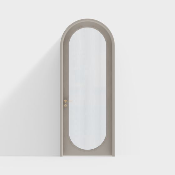 Stylish Arched Door 3D model for Contemporary Spaces