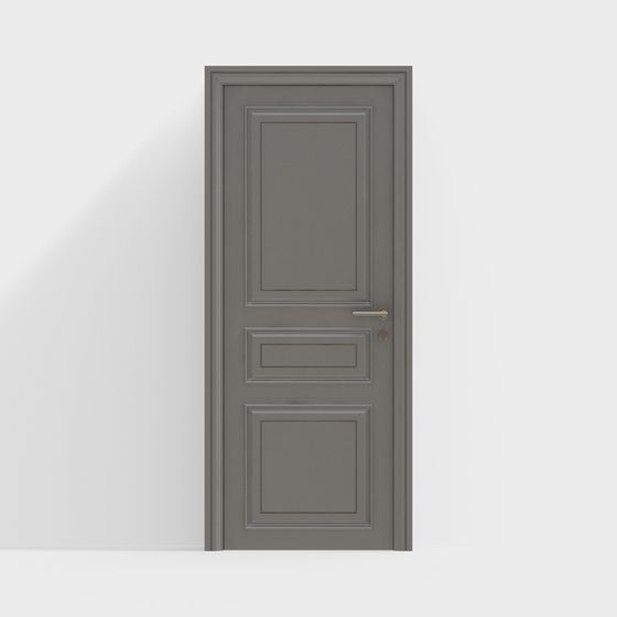 Classic Gray Door 3D model