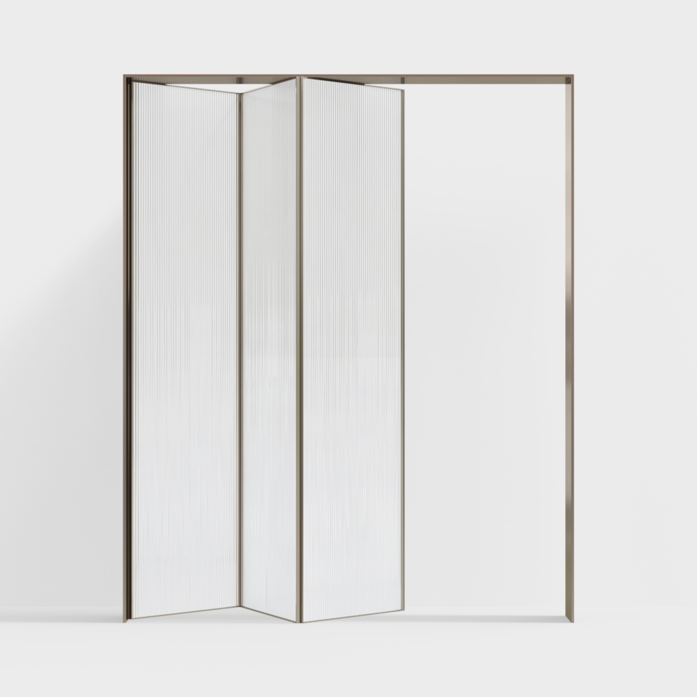 현대적 유리 접이문