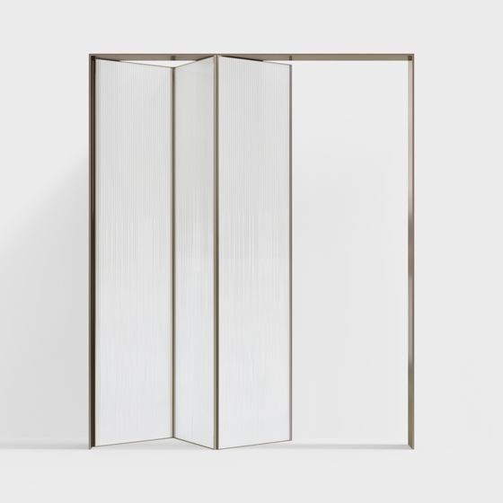 현대적 유리 접이문