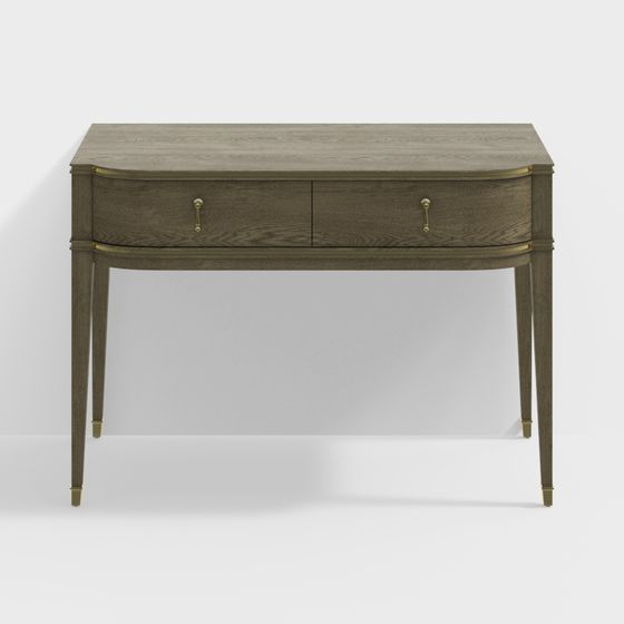 Elegant Vintage Desk 3D model for Modern Design