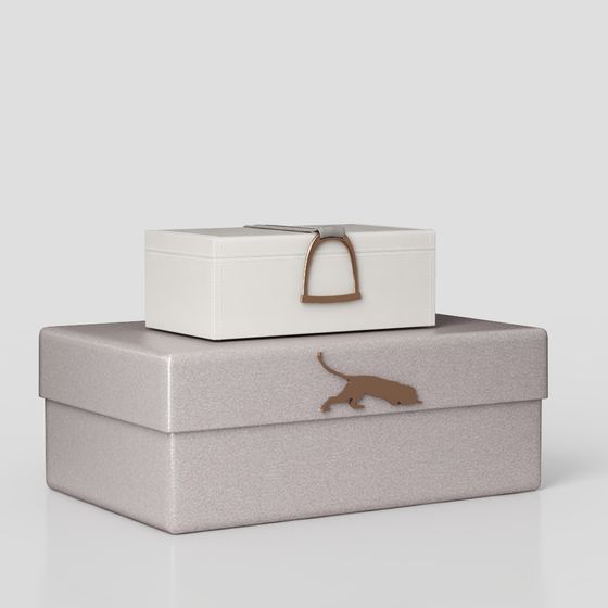 Elegant Low-Poly Storage Box 3D Model