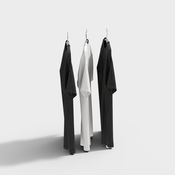 Hanging T-Shirt 3D Model for Creative Projects