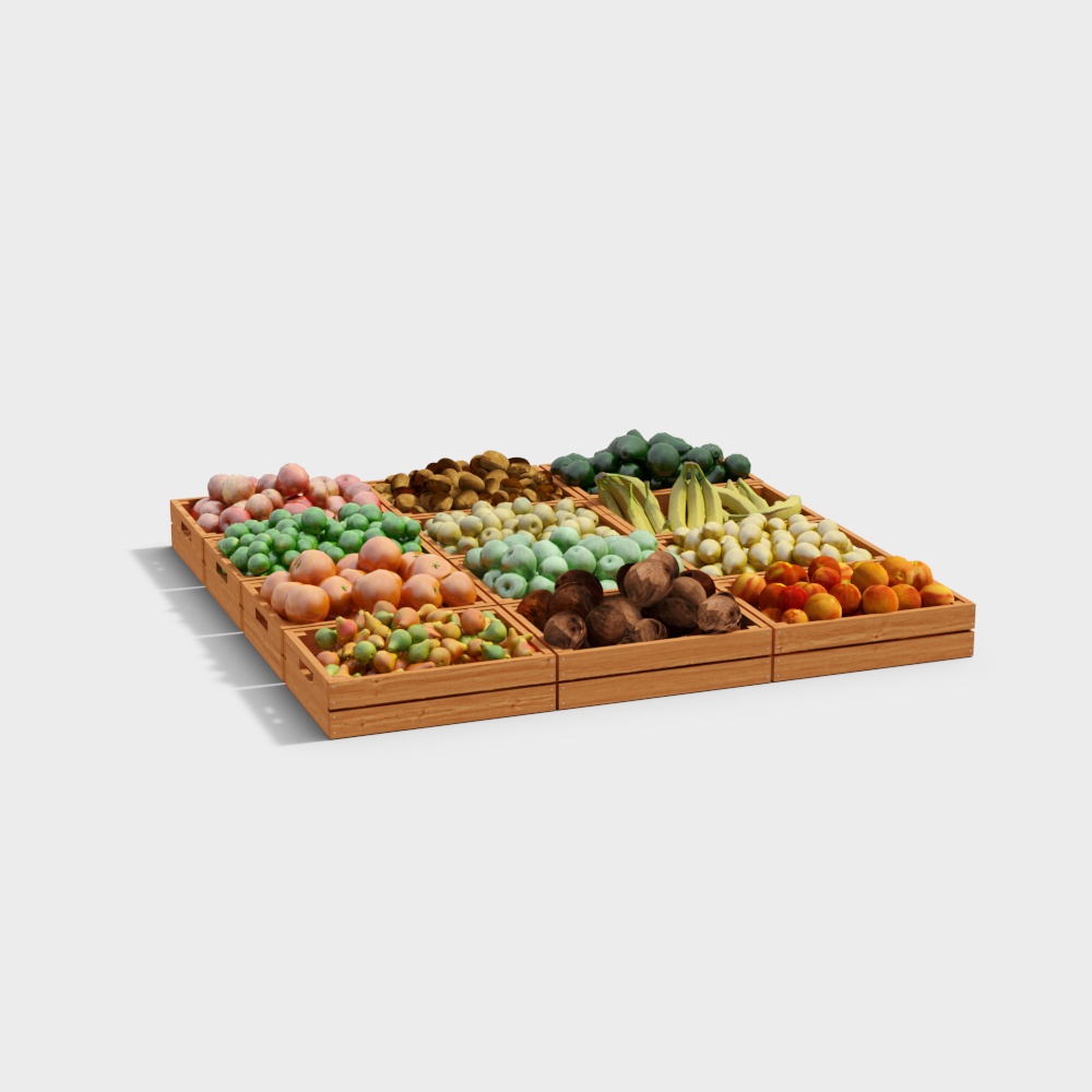 Supermarket fruit and vegetable box