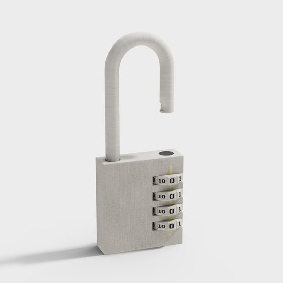 Modern Combination Lock 3D model for Designers