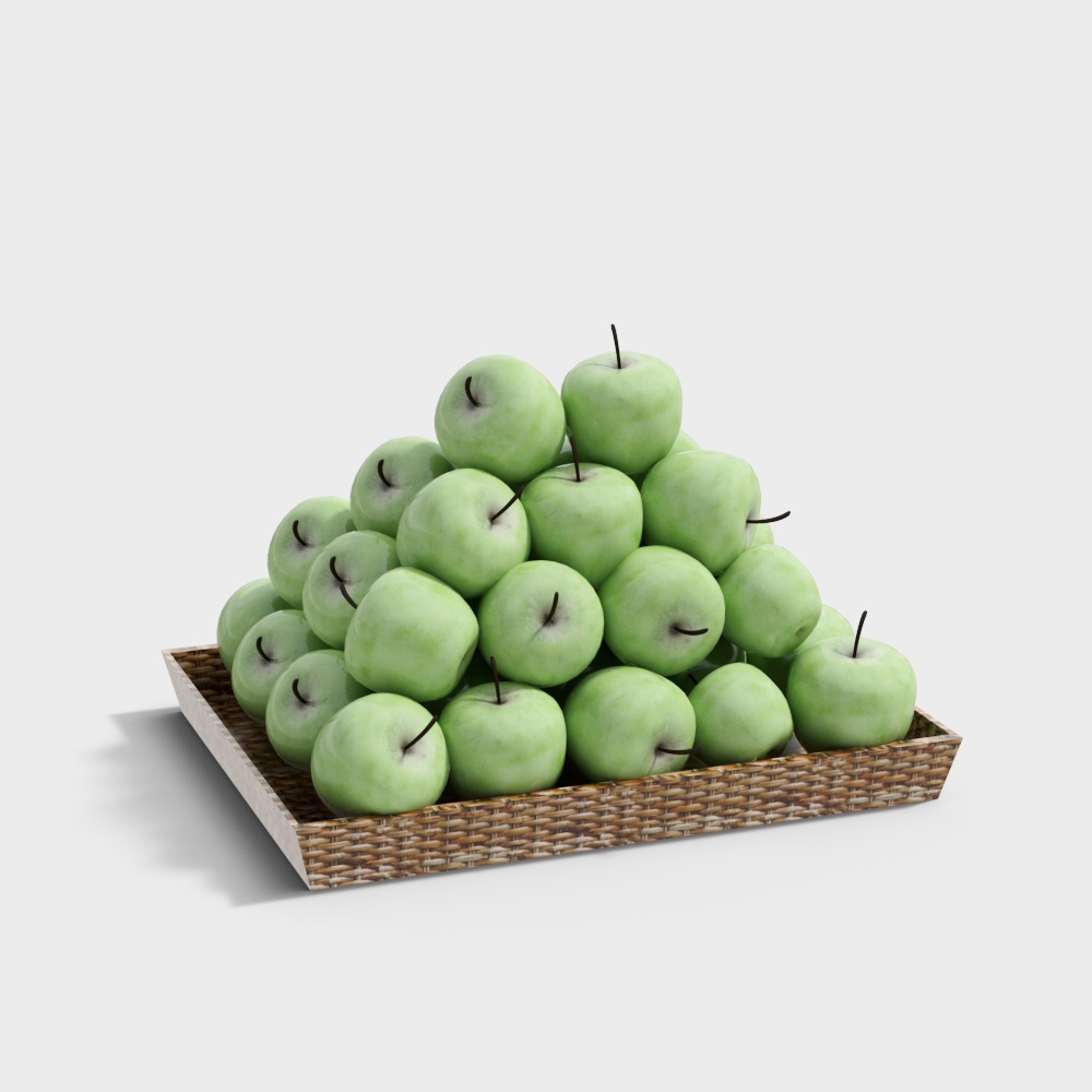 Combinación de manzana verde de supermercado