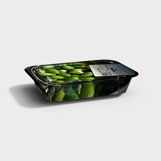 Fresh Pea Pod Box 3D model for Creative Projects