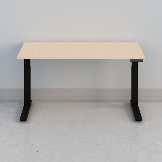 Scrivania alzata Jarvis Oregon Quercia Bianca 68x30