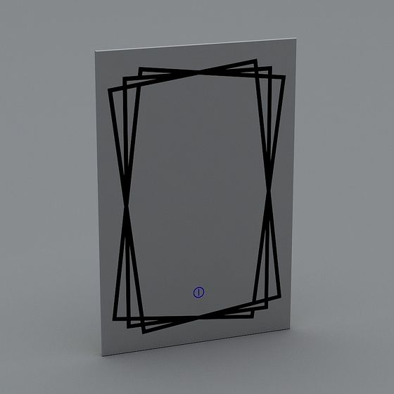 Futuristic Geometric Low Poly 3D model