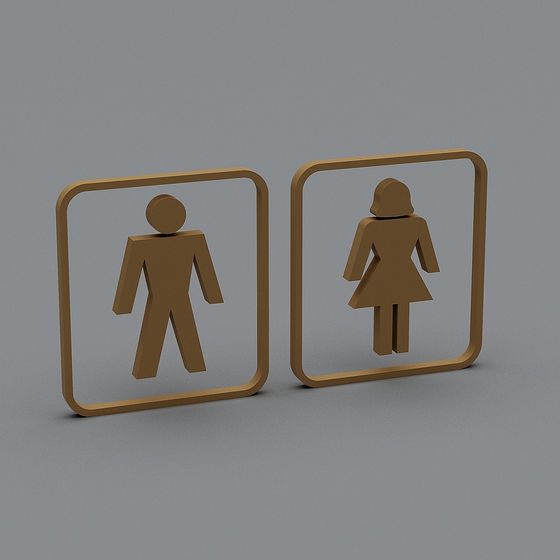 Gender Symbols 3D Model for Creative Projects