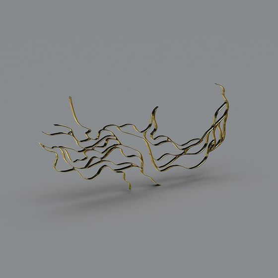 Flowing Crown 3D model for Creative Projects