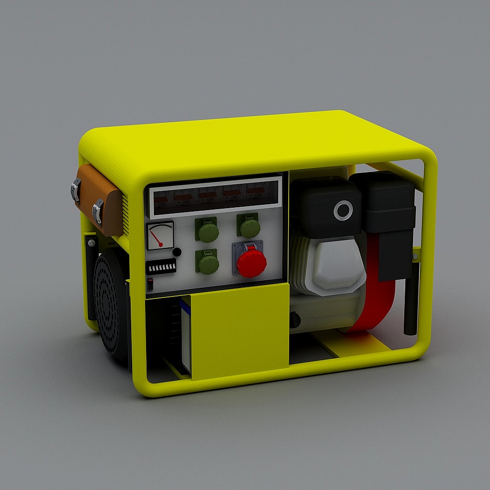 Vibrant Portable Generator 3D model