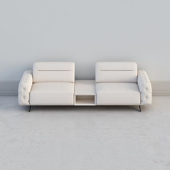 Modern Minimalist Low-Poly Sofa 3D model