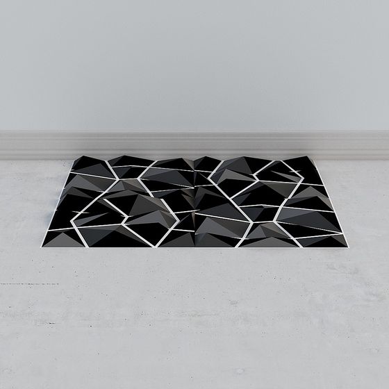 Cracked Floor 3D model for Modern Aesthetics