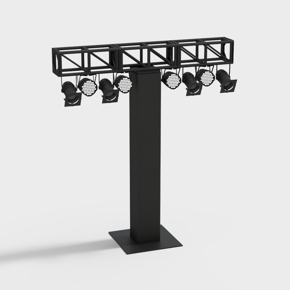 Modern Stage Lighting Rig 3D model