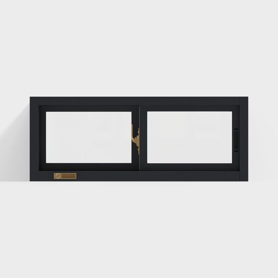Sleek Double Window 3D model Design