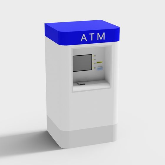 Low-Poly ATM 3D Model Design