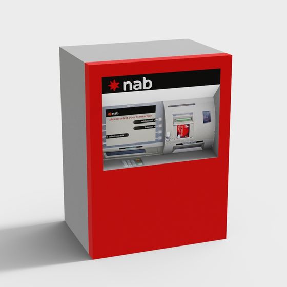 NAB ATM 3D model for Modern Designs