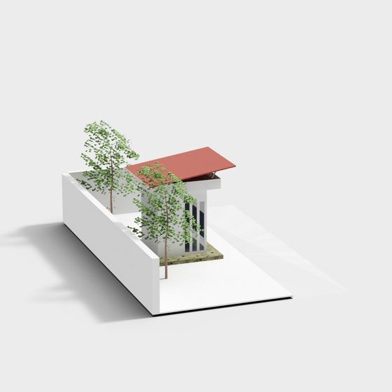 Urban Oasis Cottage 3D model