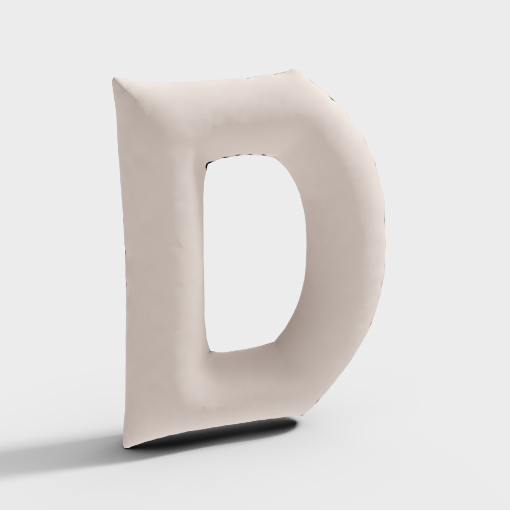 3D text D