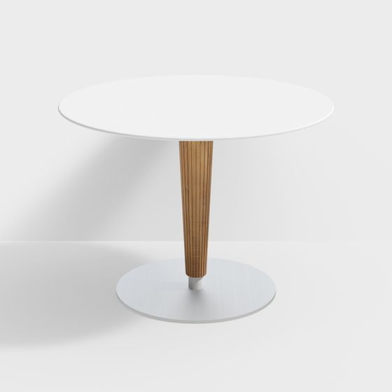 Stylish Low-Poly Round Table 3D model Design