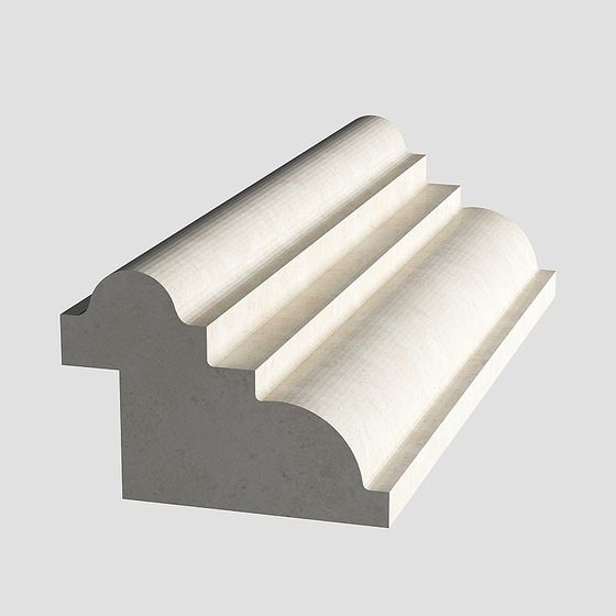 Sleek Gray Decorative Lines 3D Model