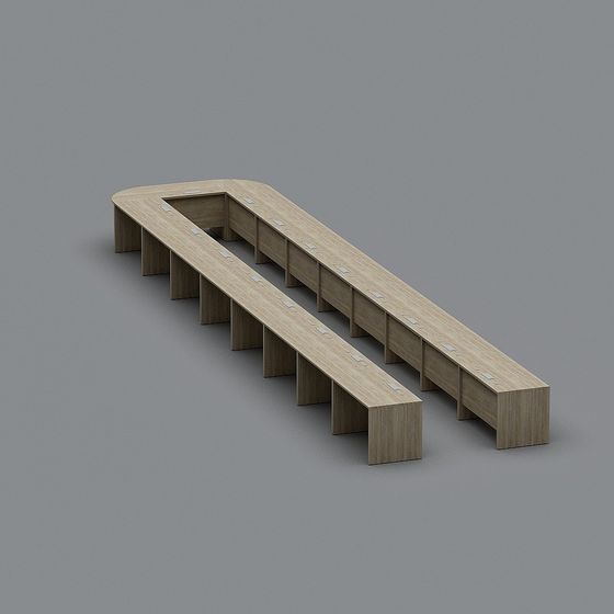 Elegant Urban Bench 3D model for Modern Environments