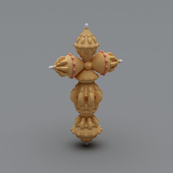 Charming Vintage Lighthouse Low-Poly 3D model