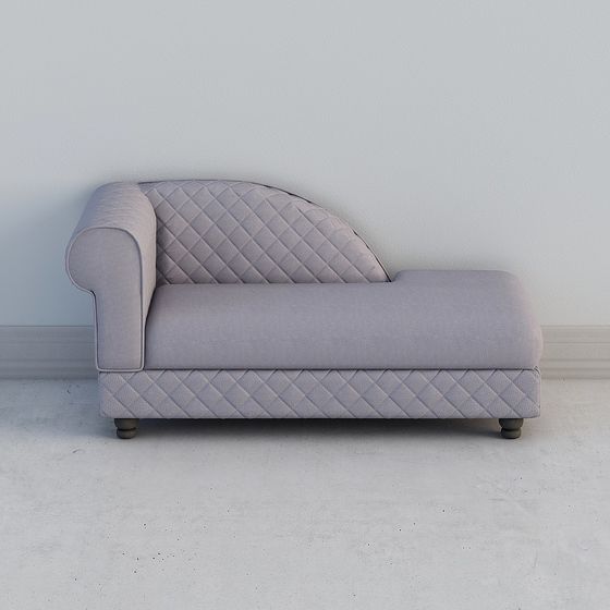 Elegant Vintage-Modern Sofa 3D model