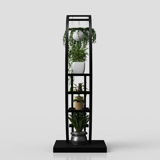 Urban Oasis Bookshelf 3D model