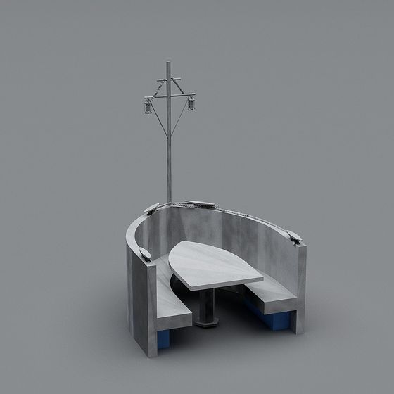 Industrial Rest Area 3D Model