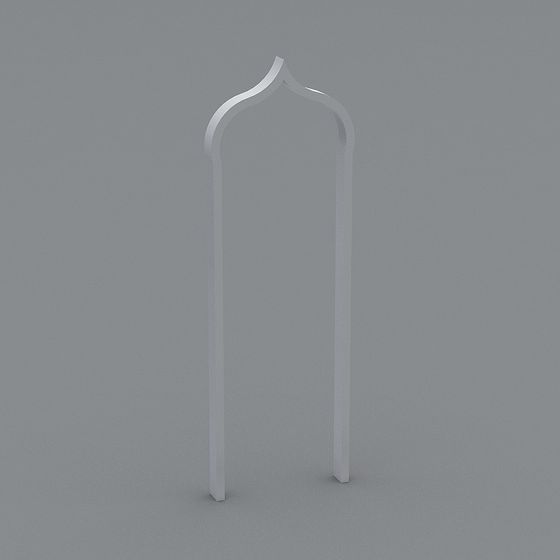Elegant Archway Column 3D model