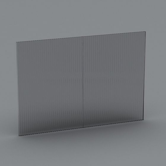 Futuristic Low-Poly Wall 3D model