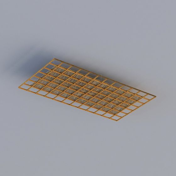 Futuristic Golden Mesh 3D Model for Creative Projects